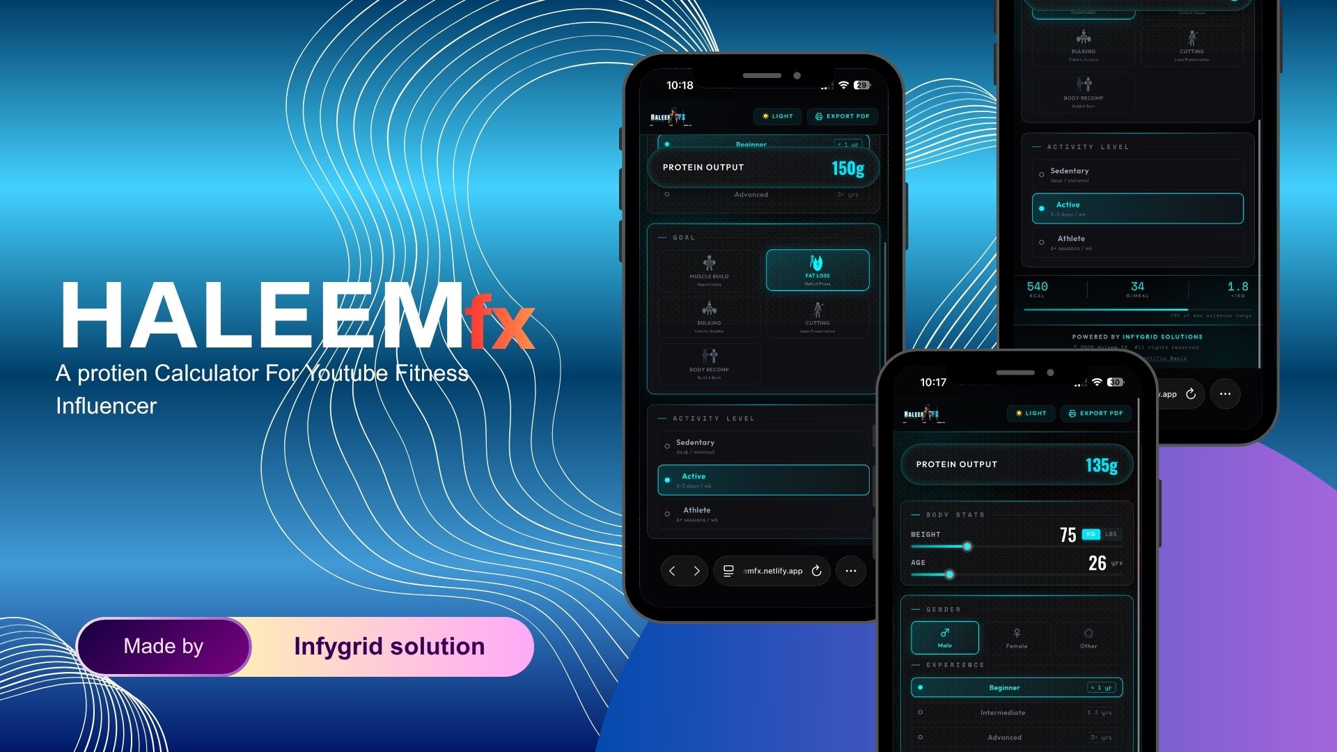 HaleemFX — Custom Diet & Protein Calculator