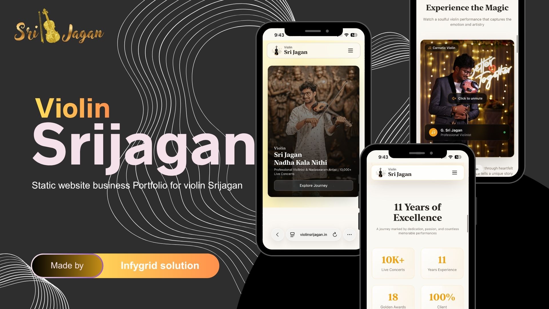 Violin Sri Jagan — Premium Artist Portfolio